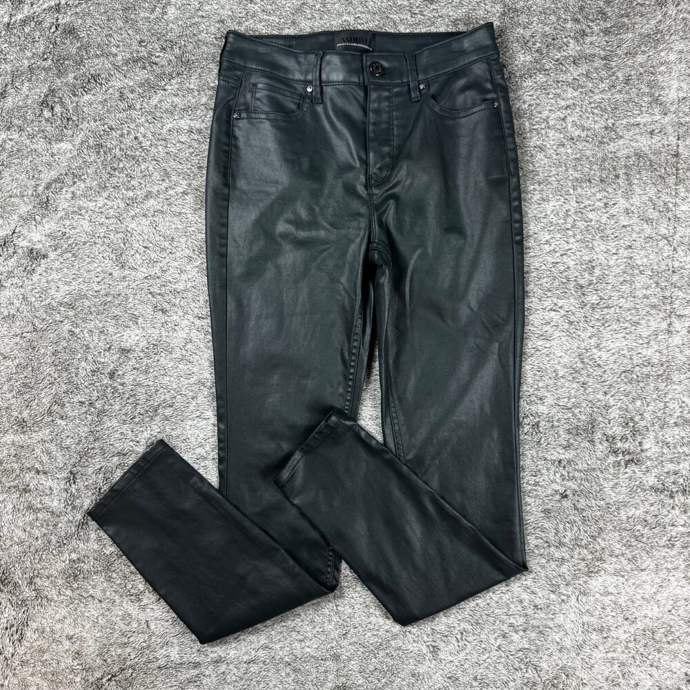 WHBM High-Rise Straight Coated Denim Jeans Women's 2